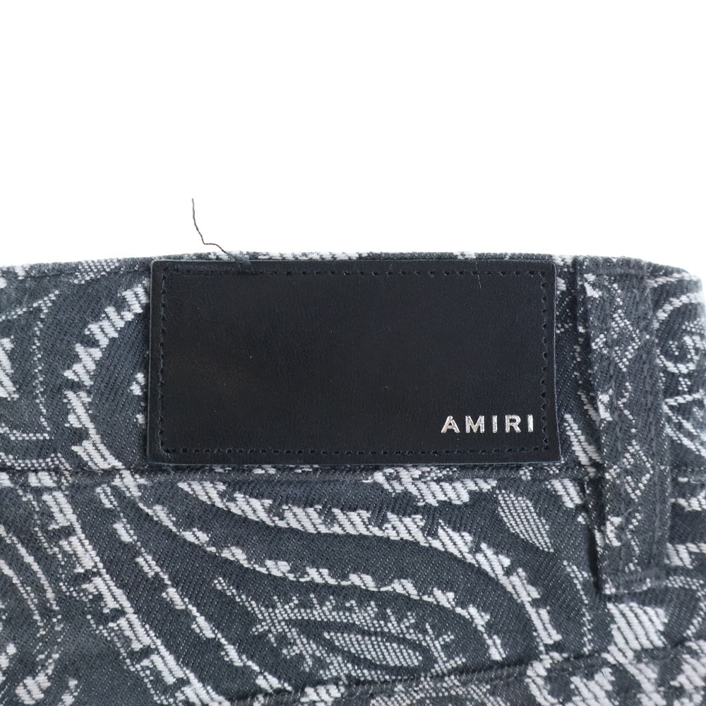 AMIRI(アミリ) Paisley Paint Print Cargo Pants ペイズリー ペイント プリント カーゴ パンツ グレー