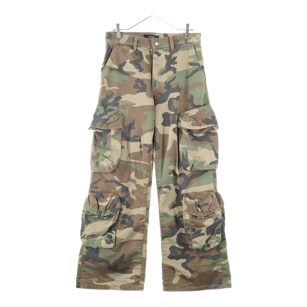 AMIRI(アミリ) UTILITY STRAIGHT PANTS カモ柄 ユーティリティ ストレート カーゴパンツ カーキ
