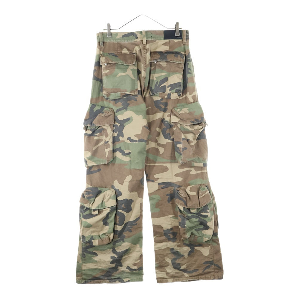 AMIRI(アミリ) UTILITY STRAIGHT PANTS カモ柄 ユーティリティ ストレート カーゴパンツ カーキ