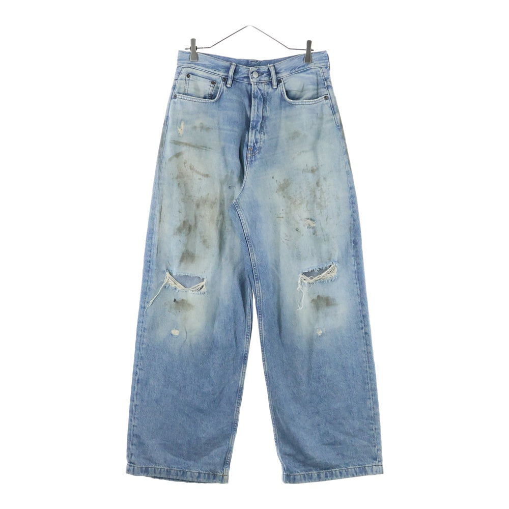 Acne Studios(アクネ ストゥディオズ) 1989 penicillin jeans denim ペニシリン ダメージ加工 ルーズフィットジーンズ デニムパンツ B00324 インディゴ