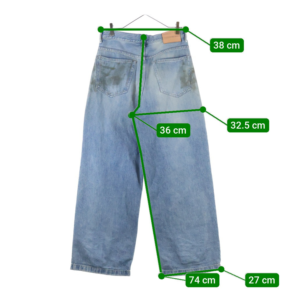 Acne Studios(アクネ ストゥディオズ) 1989 penicillin jeans denim ペニシリン ダメージ加工 ルーズフィットジーンズ デニムパンツ B00324 インディゴ