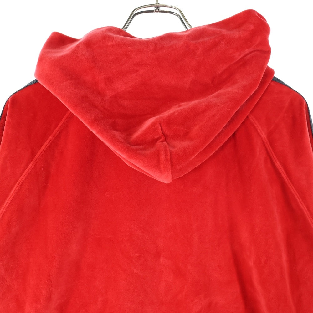 Needles(ニードルス) TRACK HOODIE ベロア トラックフーディーパーカー レッド NS252
