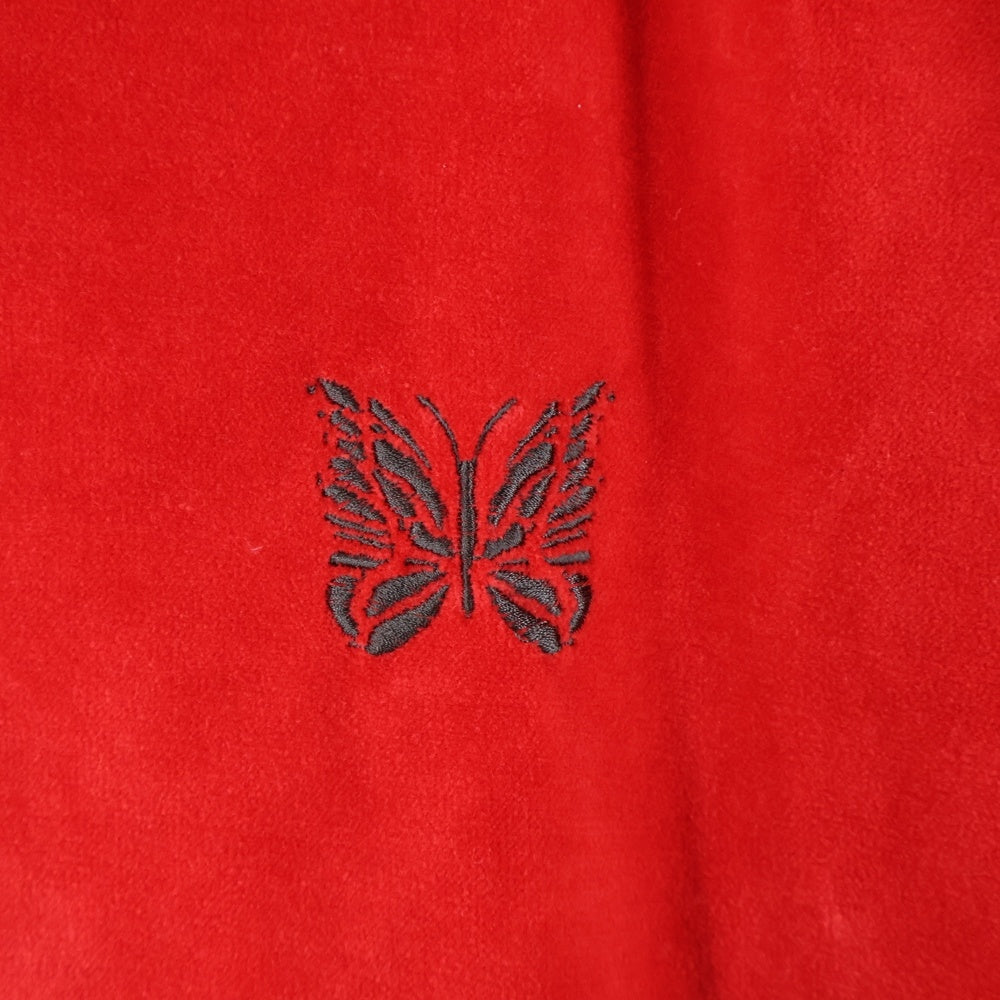 Needles(ニードルス) TRACK HOODIE ベロア トラックフーディーパーカー レッド NS252