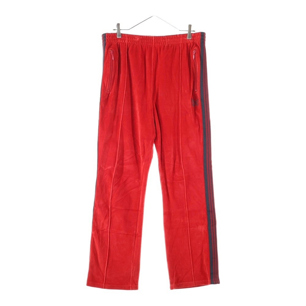 Needles(ニードルス) NARROW TRACK PANT ベロアトラックパンツ レッド NS253
