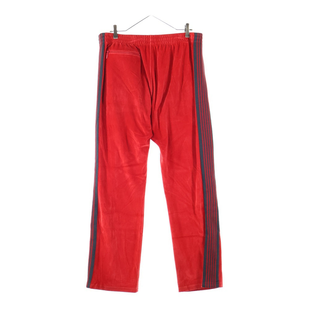 Needles(ニードルス) NARROW TRACK PANT ベロアトラックパンツ レッド NS253