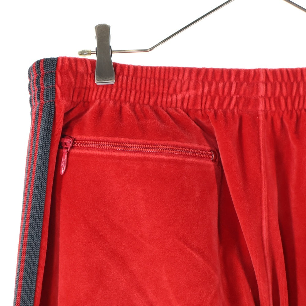 Needles(ニードルス) NARROW TRACK PANT ベロアトラックパンツ レッド NS253