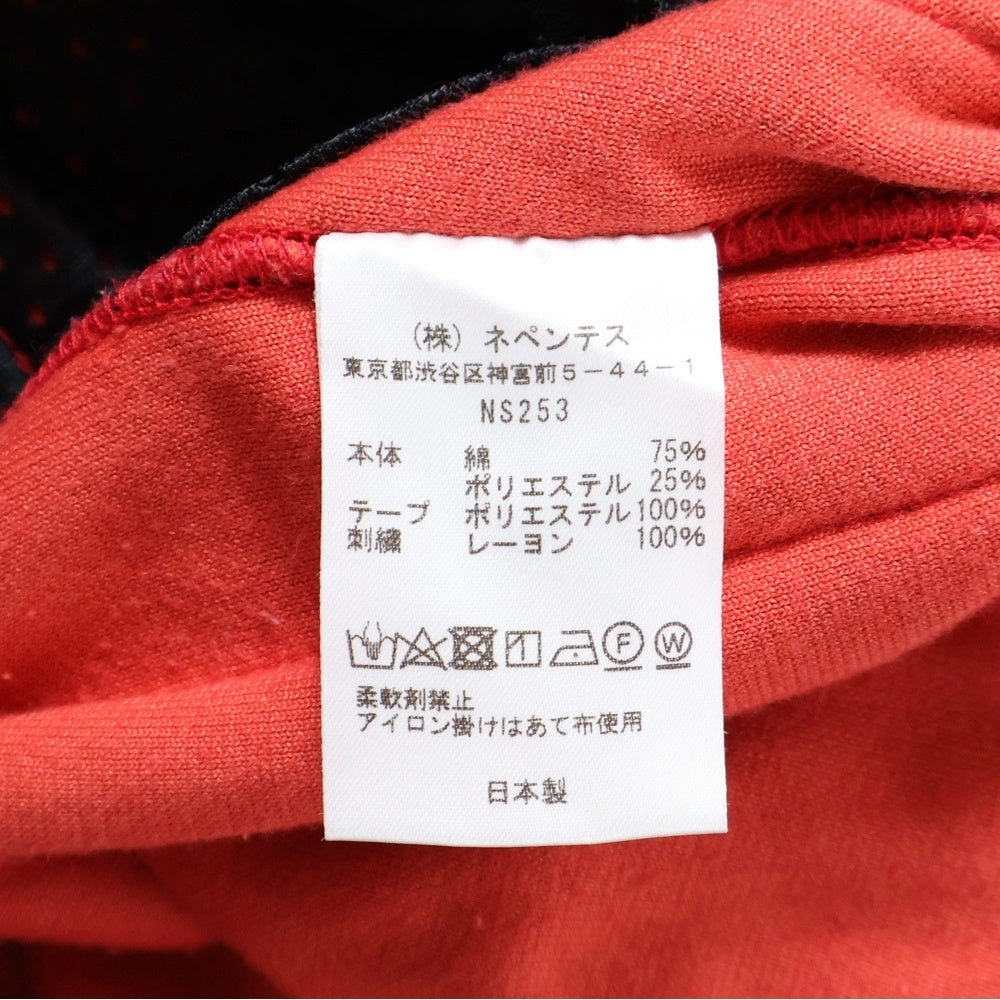 Needles(ニードルス) NARROW TRACK PANT ベロアトラックパンツ レッド NS253