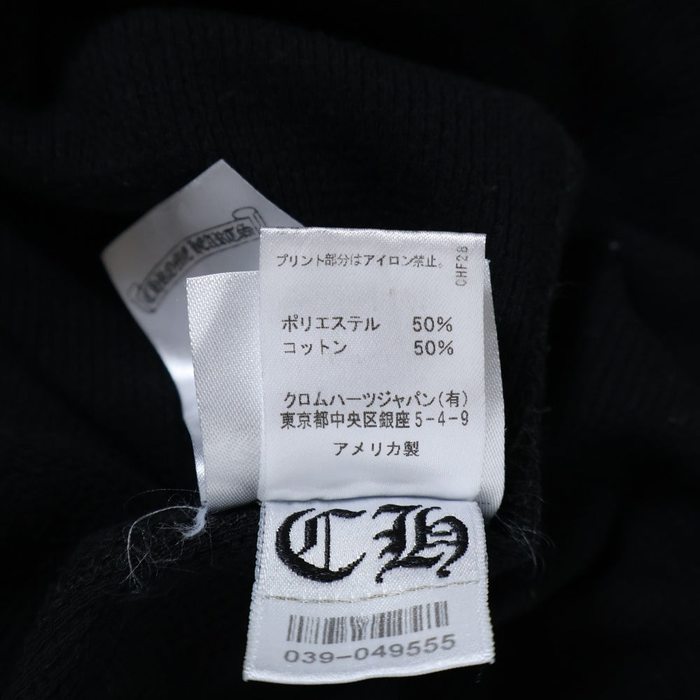 CHROME HEARTS(クロムハーツ) Thermal L S アームロゴプリント サーマル長袖カットソー ロンT ブラック