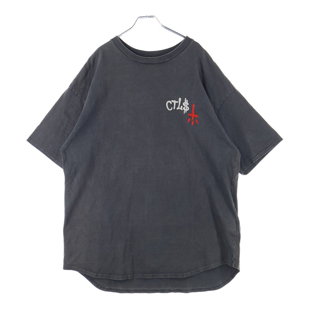 cvtvlist(カタリスト) オーバーサイズバックプリント半袖Tシャツ グレー