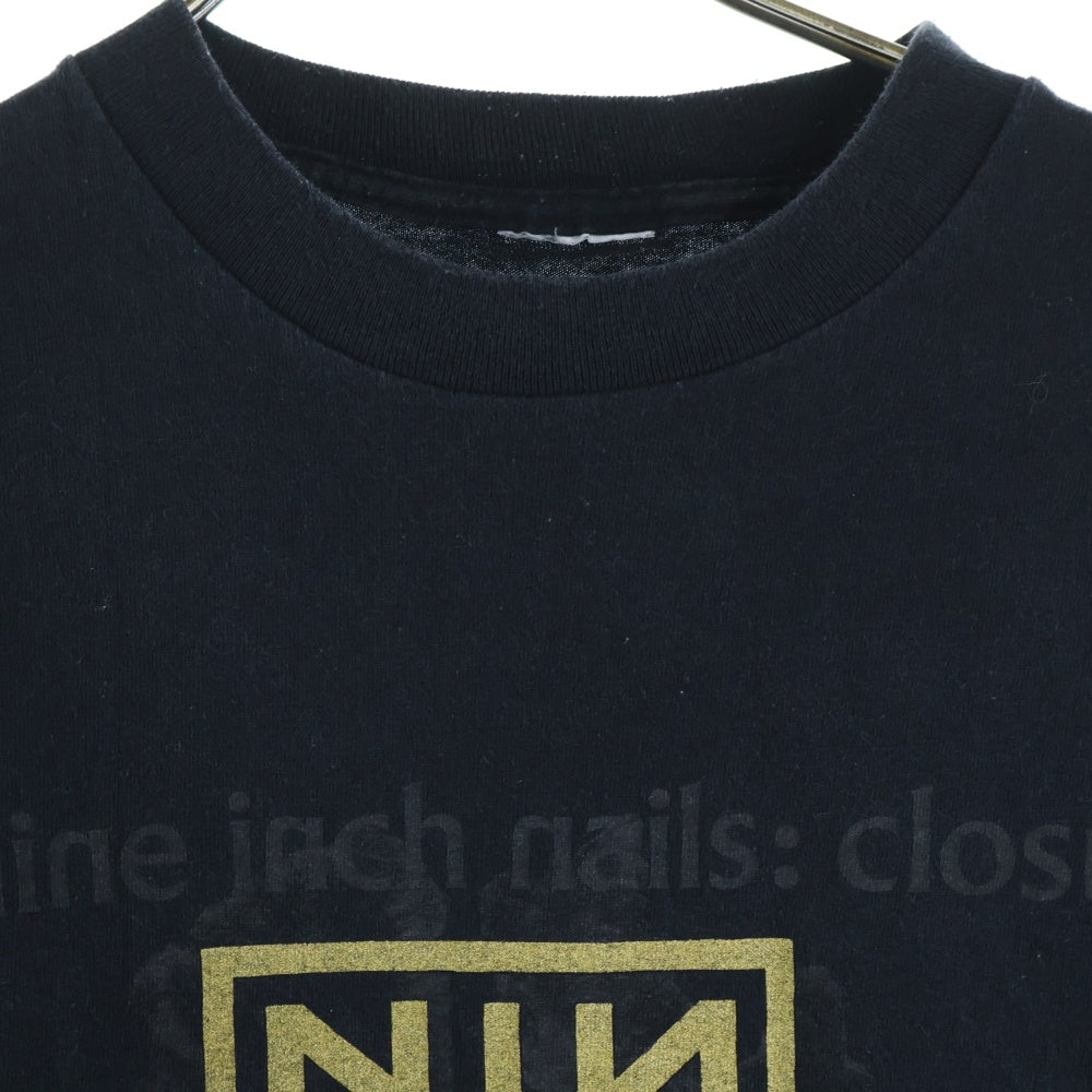 VINTAGE(ヴィンテージ) 90S NINE INCH NAILS CLOSURE HALO TWELVE ナインインチネイルズ プリント 半袖Tシャツ ブラック