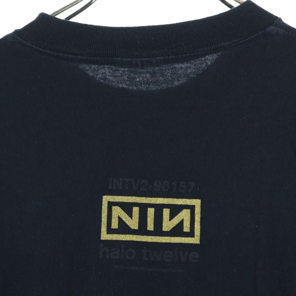 VINTAGE(ヴィンテージ) 90S NINE INCH NAILS CLOSURE HALO TWELVE ナインインチネイルズ プリント 半袖Tシャツ ブラック
