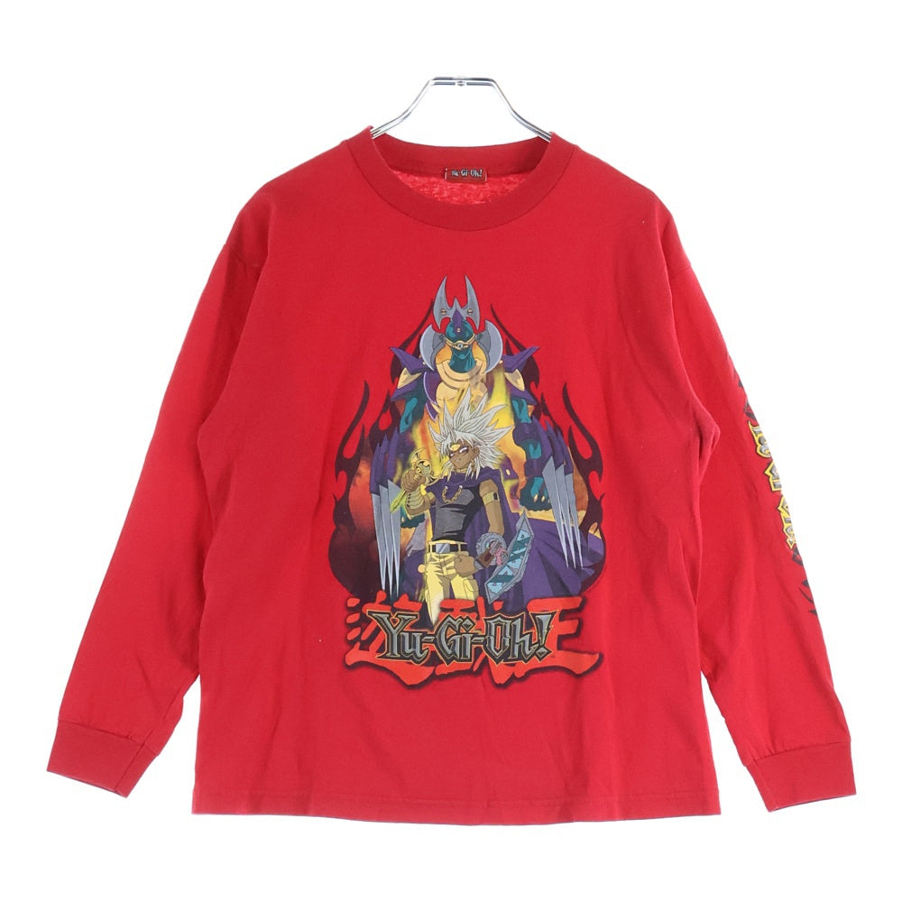 VINTAGE(ヴィンテージ) 90S 遊戯王 YU-GI-OH 1996 マリク・イシュタール プリント半袖Tシャツカットソー レッド