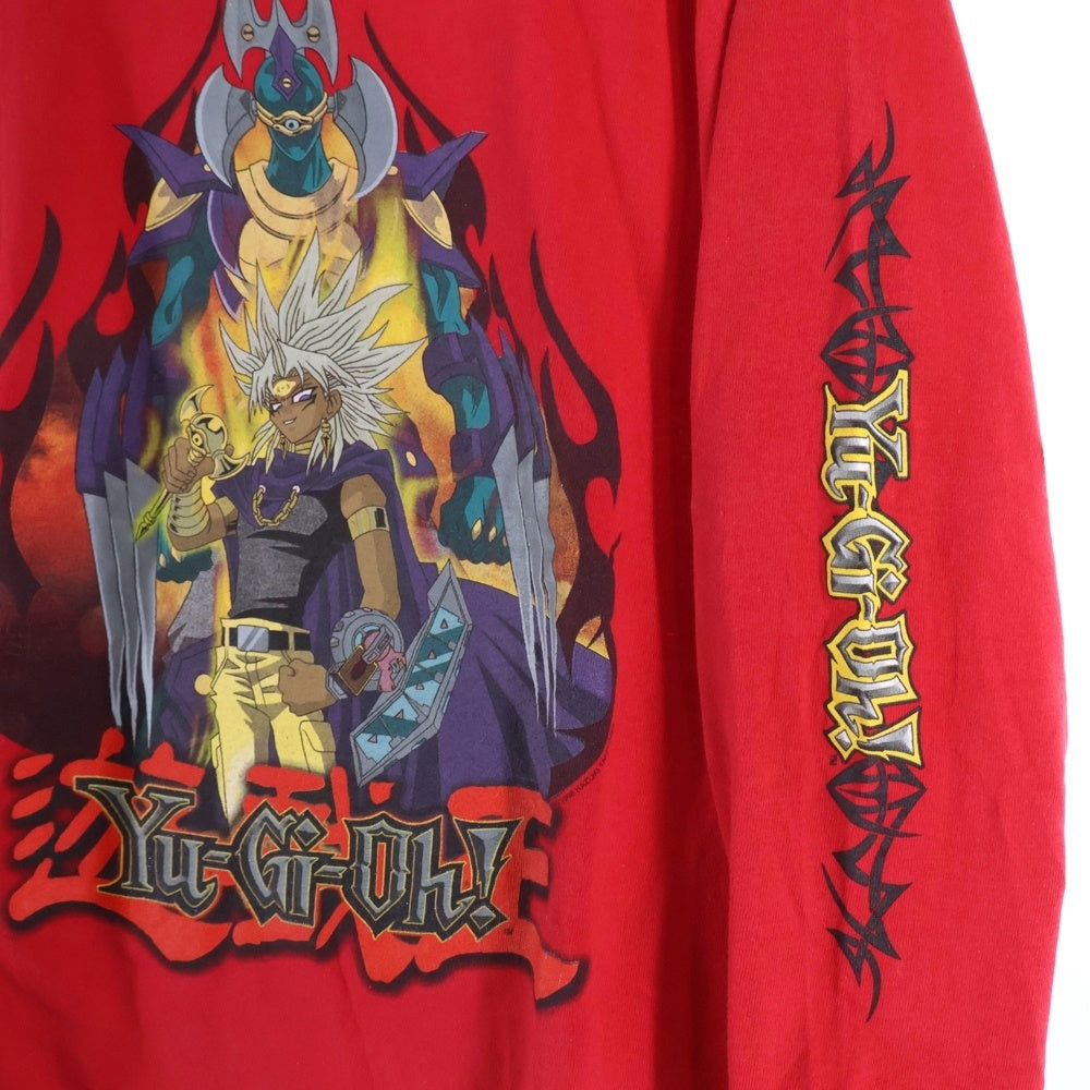 VINTAGE(ヴィンテージ) 90S 遊戯王 YU-GI-OH 1996 マリク・イシュタール プリント半袖Tシャツカットソー レッド