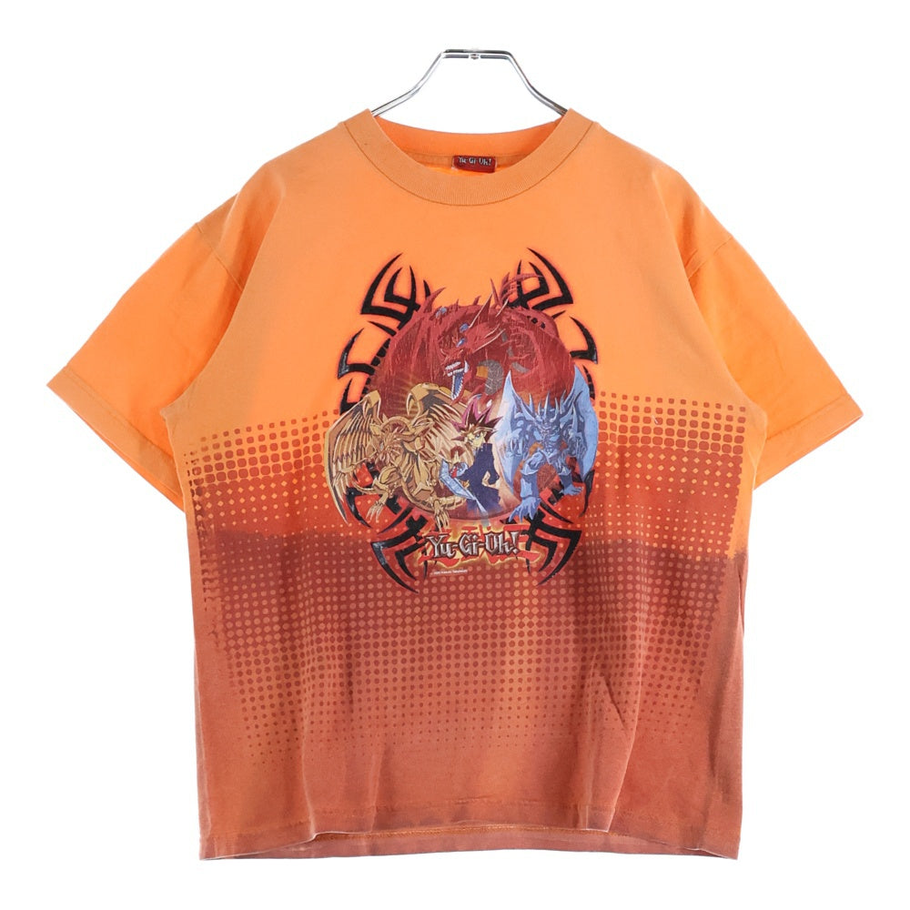 VINTAGE(ヴィンテージ) 90S 遊戯王 YU-GI-OH 1996 武藤遊戯 プリント半袖Tシャツカットソー オレンジ