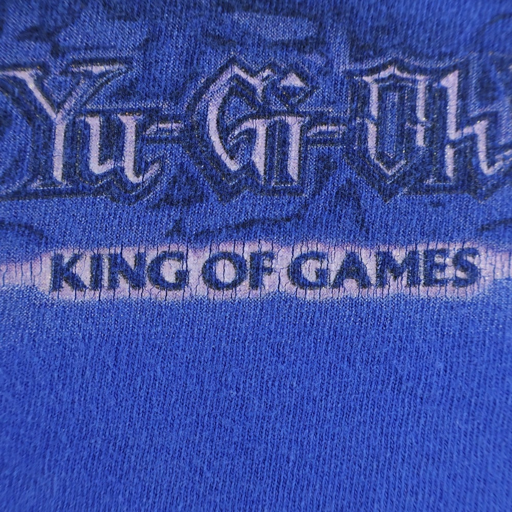 VINTAGE(ヴィンテージ) 90S 遊戯王 YU-GI-OH 1996 デュエルモンスターズ プリント半袖Tシャツカットソー ブルー