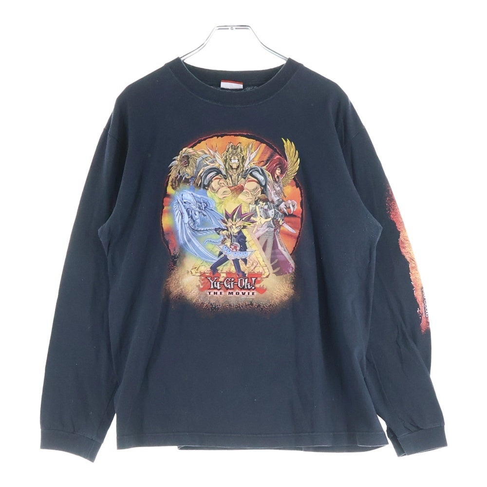 VINTAGE(ヴィンテージ) 90S 遊戯王 YU-GI-OH 1996 光のピラミッド プリント長袖Tシャツカットソー ブラック