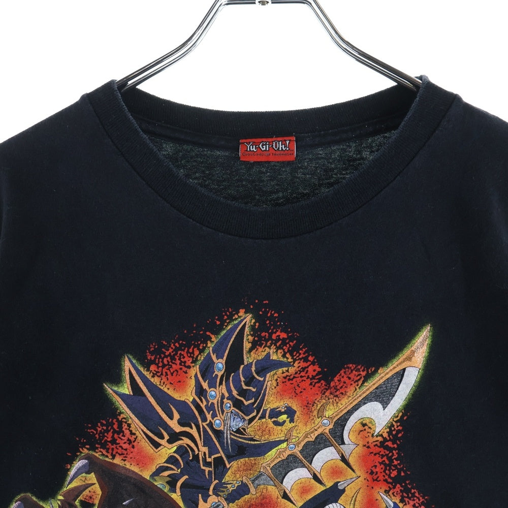 VINTAGE(ヴィンテージ) 90S 遊戯王 YU-GI-OH 1996 フロント武藤遊戯 袖ロゴプリント長袖Tシャツカットソー ブラック