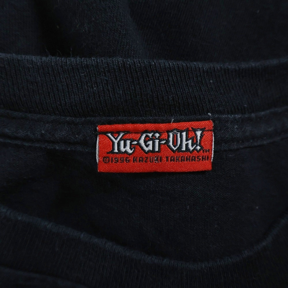 VINTAGE(ヴィンテージ) 90S 遊戯王 YU-GI-OH 1996 フロント武藤遊戯 袖ロゴプリント長袖Tシャツカットソー ブラック