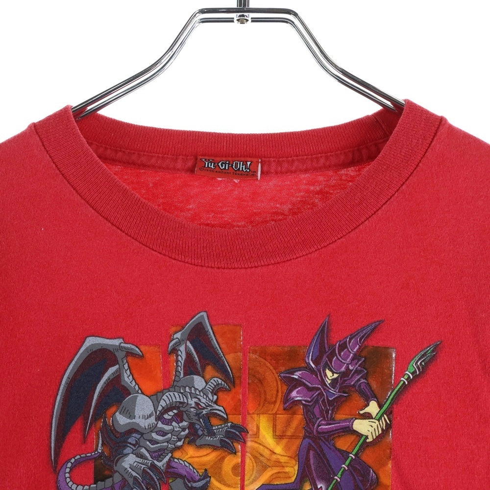 VINTAGE(ヴィンテージ) 90S 遊戯王 YU-GI-OH 1996 KING OF GAMES プリント長袖Tシャツカットソー レッド