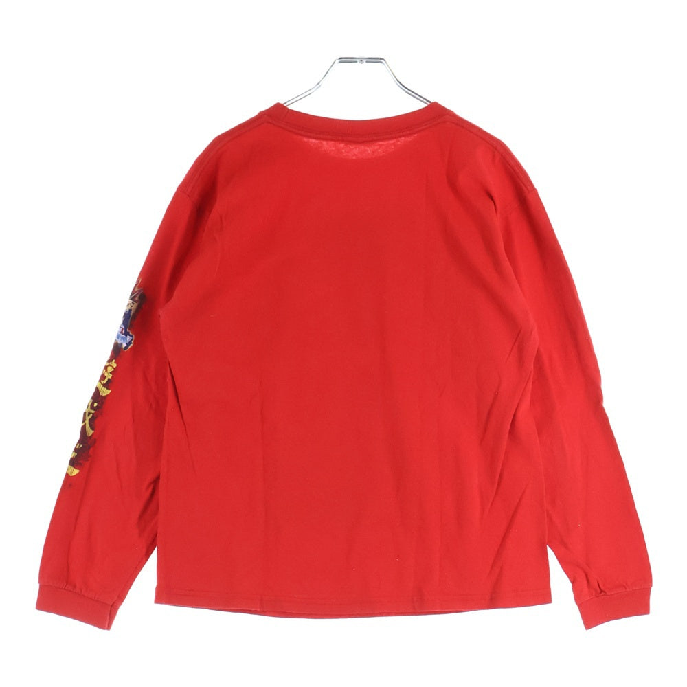 VINTAGE(ヴィンテージ) 90S 遊戯王 YU-GI-OH 1996 LET'S DUEL プリント長袖Tシャツカットソー レッド