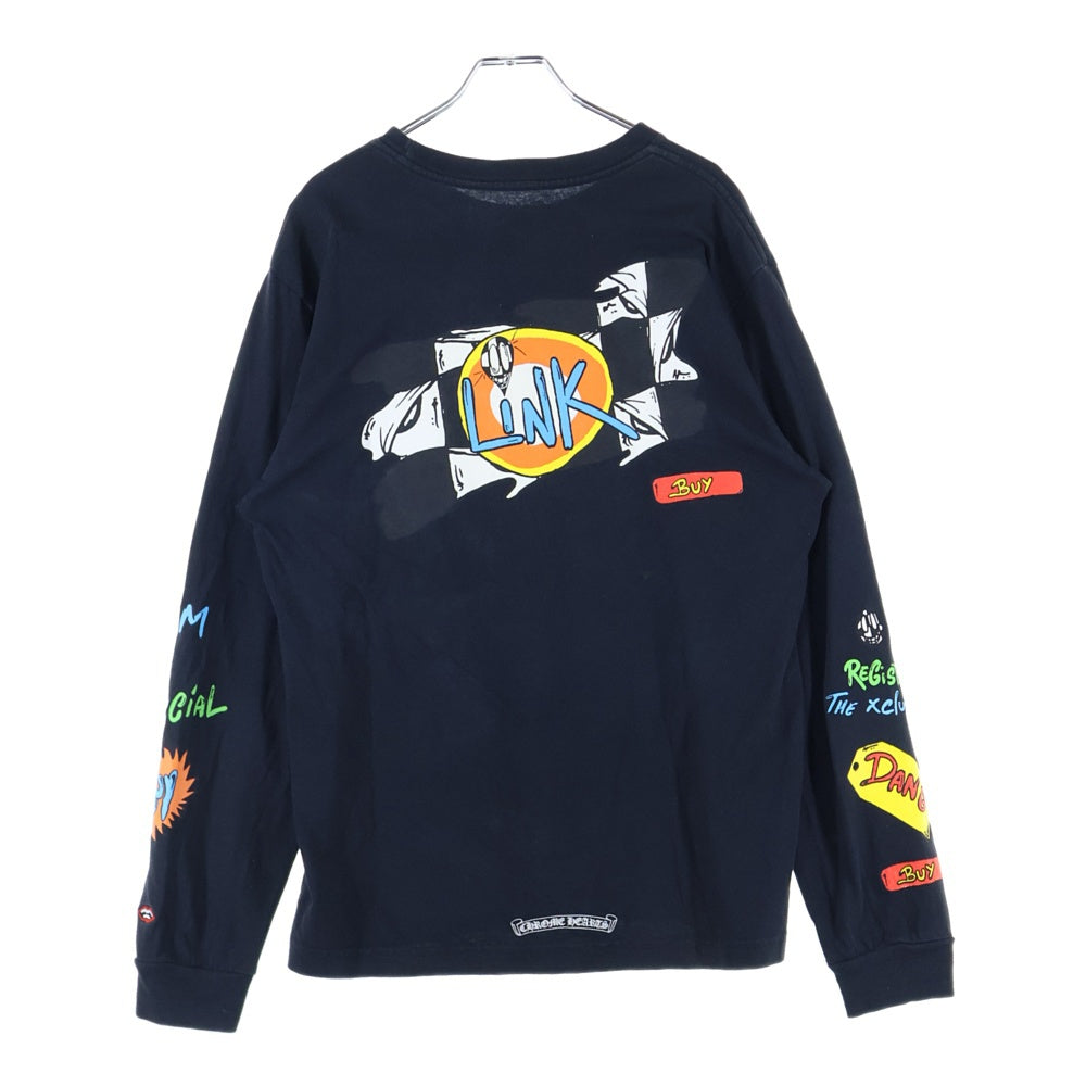 CHROME HEARTS(クロムハーツ) MATTY BOY SEX RECORDS セックスレコード LINK L/S ロングスリーブ 長袖Tシャツ ブラック