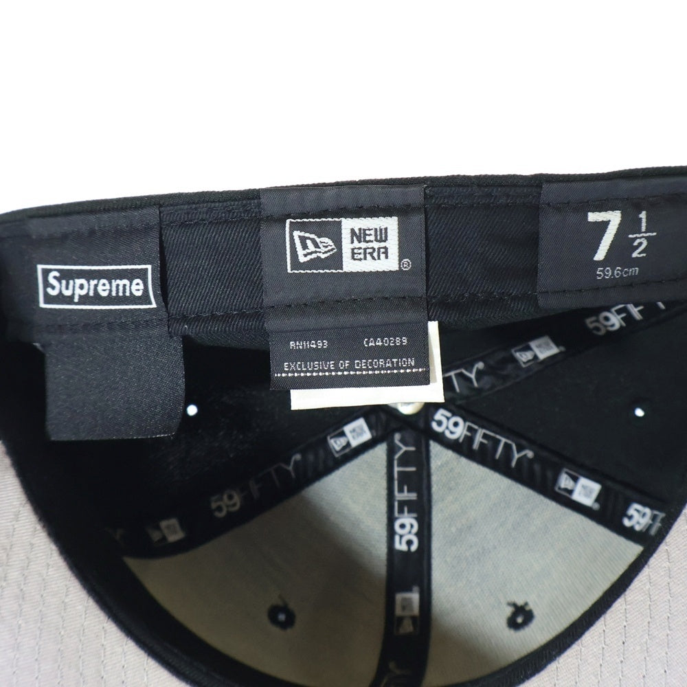 SUPREME(シュプリーム) 22AW ×NEW ERA 59FIFTY S Logo Cap ニューエラ Sロゴ 6パネルキャップ 帽子 ブラック