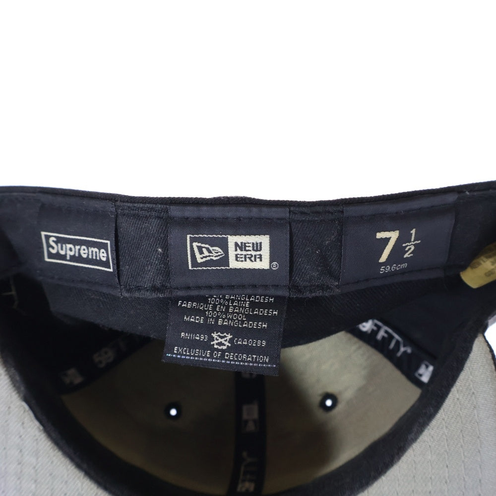 SUPREME(シュプリーム) 18AW ×NEW ERA 59FIFTY Classic Script Cap ニューエラ クラシックスクリプト キャップ ブラック