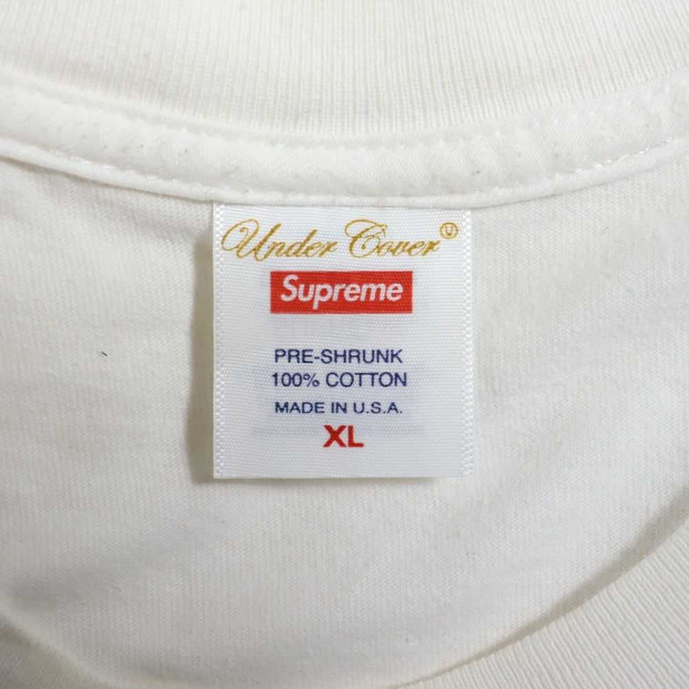 SUPREME(シュプリーム) 23SS ×UNDERCOVER Lupin Tee フロントルパンプリント 半袖Tシャツカットソー ホワイト