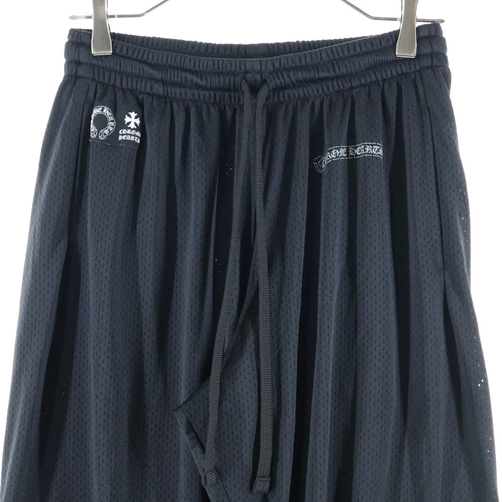 CHROME HEARTS 並行輸入品 ブラックメッシュパンツ 新品未使用品 CHROME HEARTS クロムハーツ MESH VARSITY SHORTS