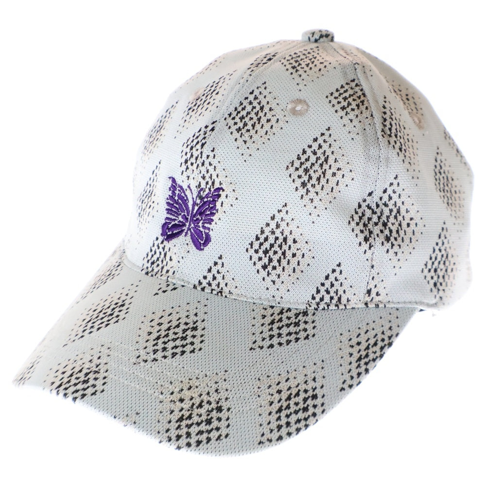 Needles(ニードルス) Baseball Cap Poly Jq. - DIAMOND ベースボールキャップ ブルー