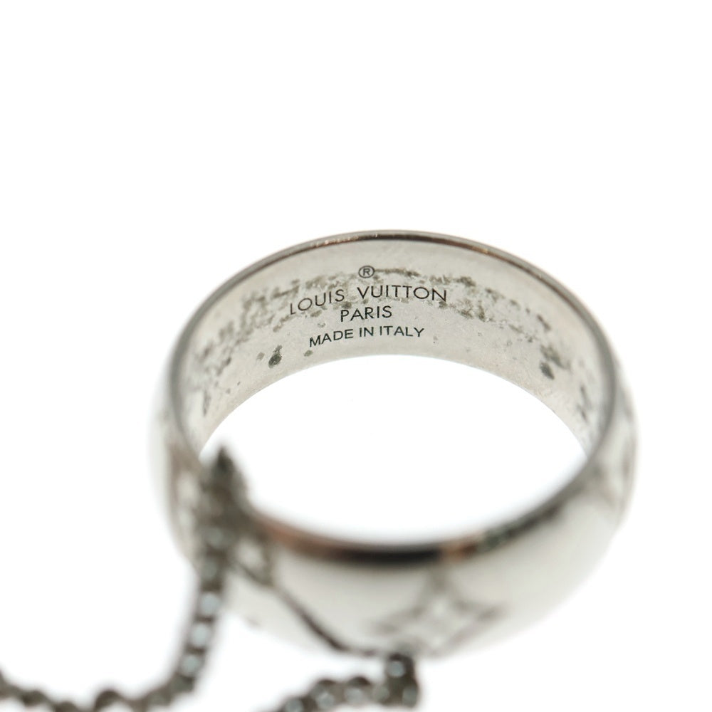 LOUIS VUITTON(ルイヴィトン) モノグラム リング ペンダント ネックレス シルバー M62485