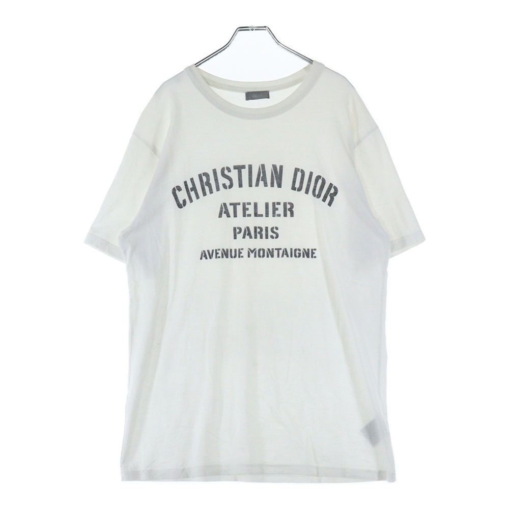 Christian Dior(クリスチャンディオール) 21SS ATELIERロゴ 半袖Tシャツ カットソー ホワイト 043J615A0589