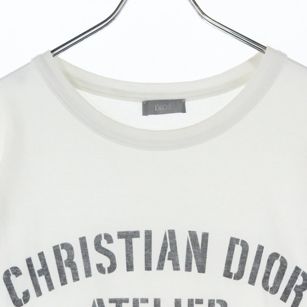 Christian Dior(クリスチャンディオール) 21SS ATELIERロゴ 半袖Tシャツ カットソー ホワイト 043J615A0589