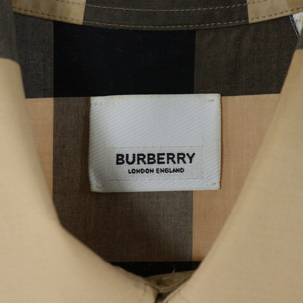 BURBERRY(バーバリー) ラバーロゴプリント チェックシャツ 長袖シャツ ベージュ THTHAGAR129SAMTHTHAGAR129SAM