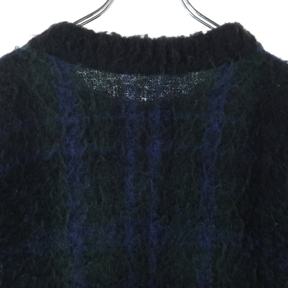 Sacai(サカイ) 24AW Plaid Knit Sweater チェック ウール ニットセーター 24-03449M ネイビー