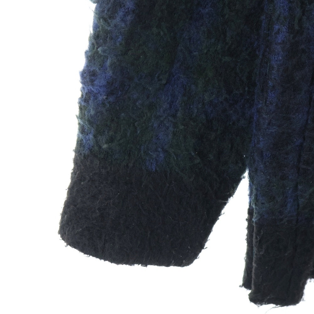 Sacai(サカイ) 24AW Plaid Knit Sweater チェック ウール ニットセーター 24-03449M ネイビー