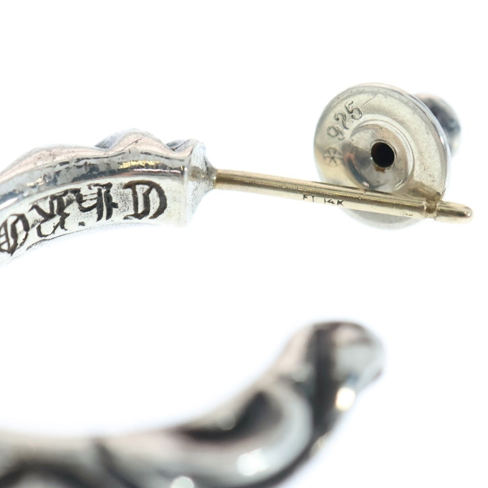 CHROME HEARTS(クロムハーツ) HOOP SCROOL スクロール フープピアス シルバー BCA102