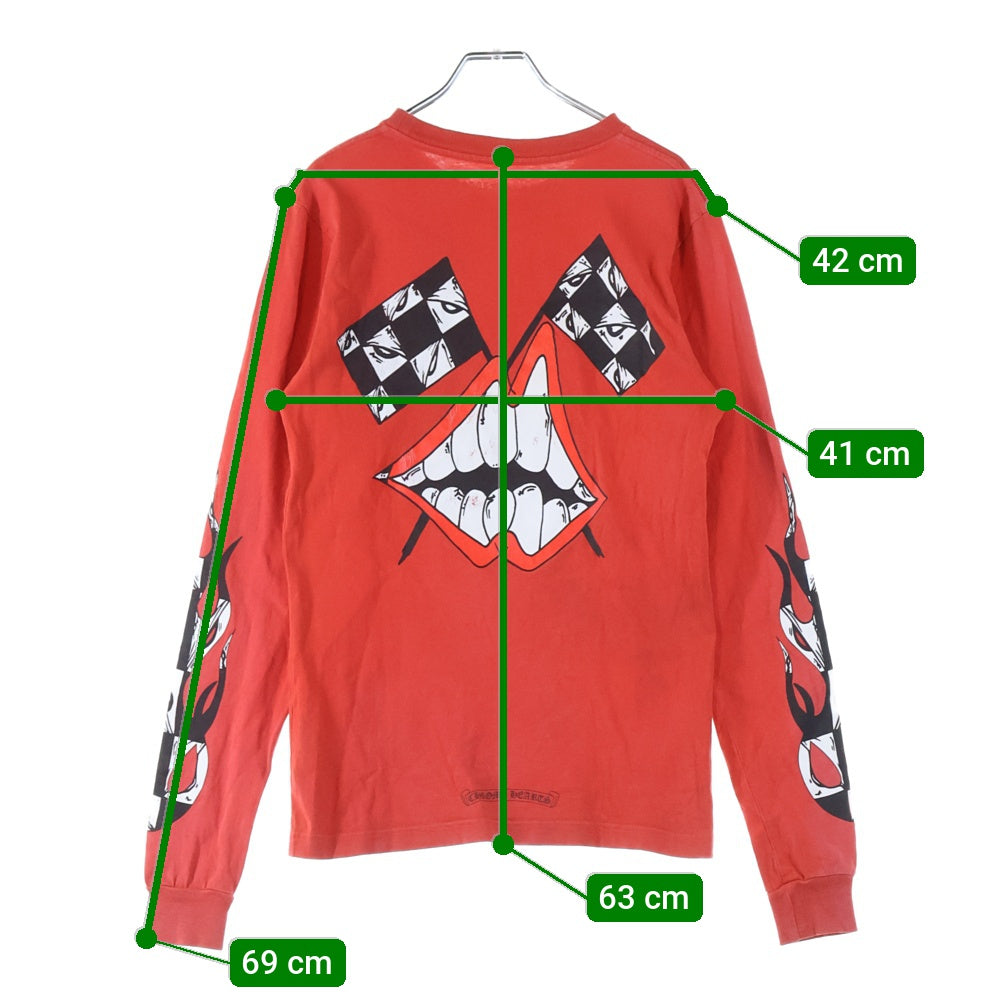 CHROME HEARTS(クロムハーツ) × MATTY BOY PPO KETCHUP T-SHRT マッティボーイ ケチャップ 長袖Tシャツカットソー レッド
