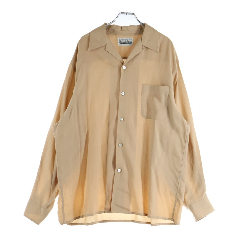WACKO MARIA(ワコマリア) オープンカラー長袖シャツ ベージュ