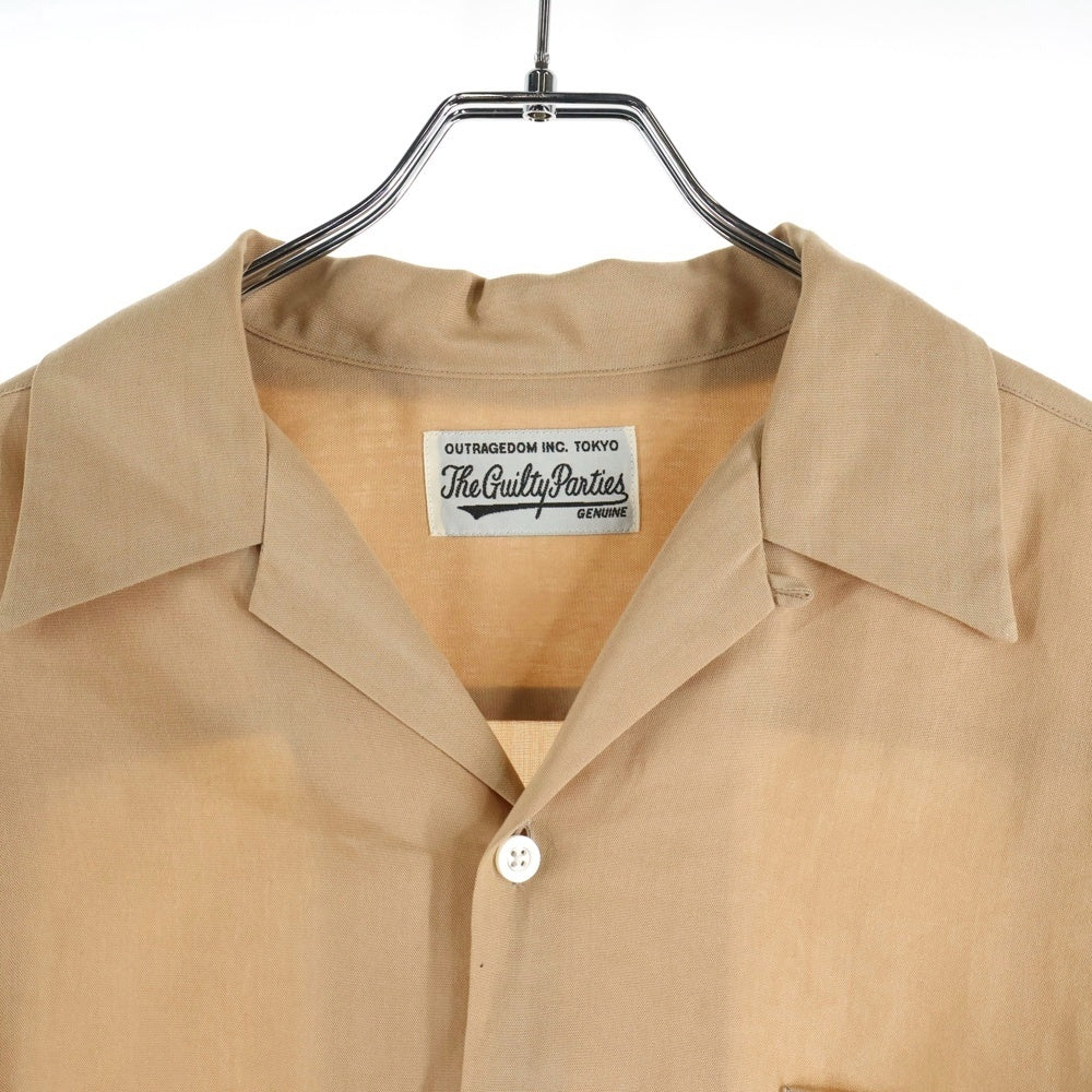 WACKO MARIA(ワコマリア) オープンカラー長袖シャツ ベージュ