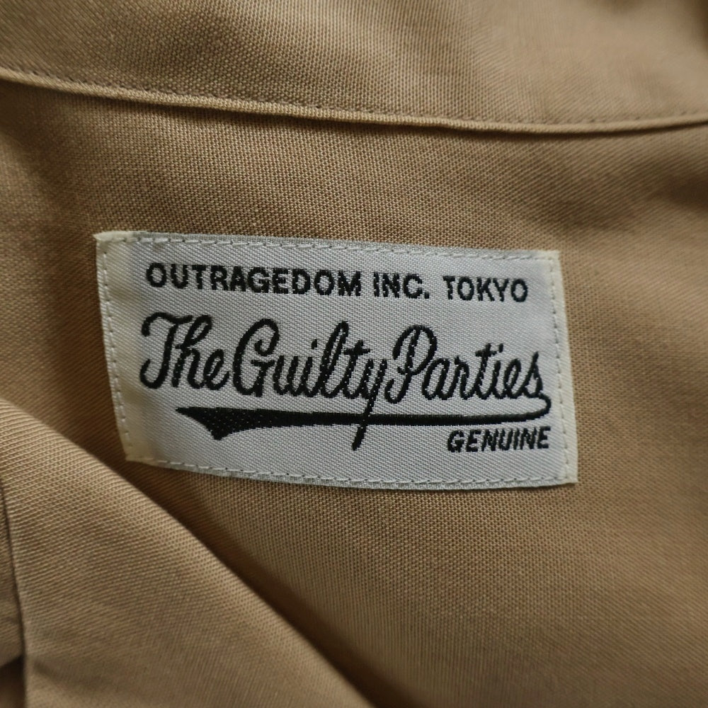 WACKO MARIA(ワコマリア) オープンカラー長袖シャツ ベージュ