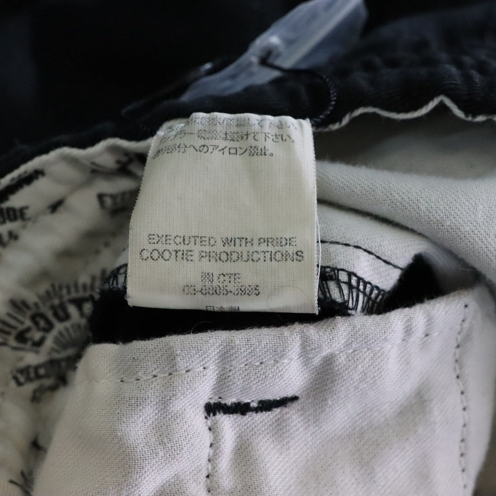 COOTIE PRODUCTIONS(クーティー プロダクションズ) ポリエステル イージーパンツ ブラック