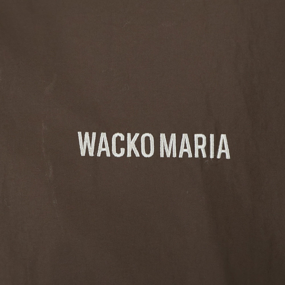 WACKO MARIA(ワコマリア) フロントロゴ刺繍 ナイロンジャケット ブラウン