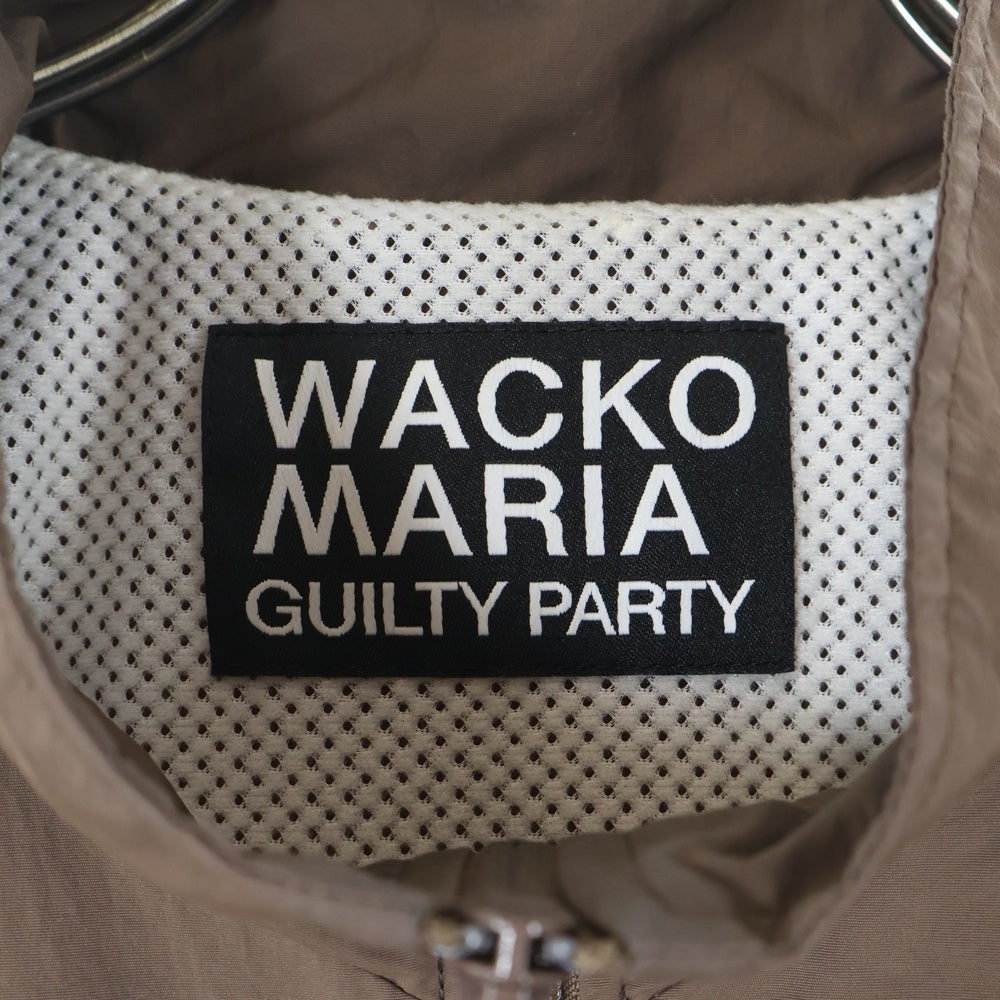 WACKO MARIA(ワコマリア) フロントロゴ刺繍 ナイロンジャケット ブラウン