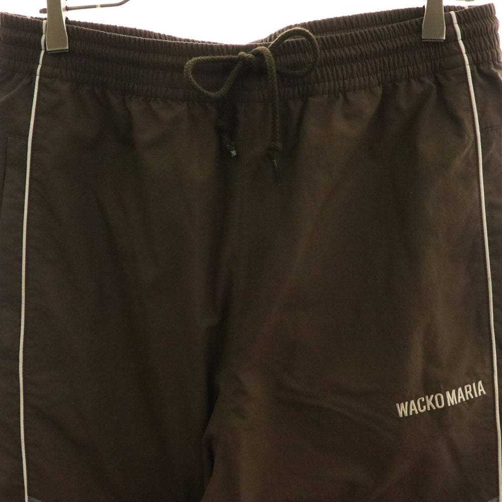 WACKO MARIA(ワコマリア) フロントロゴ刺繍 ナイロンパンツ ブラウン