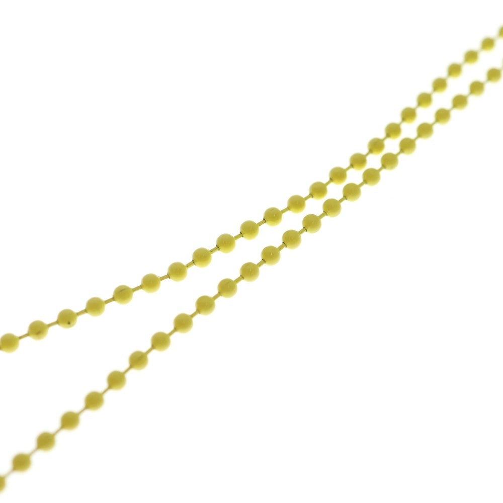 CHROME HEARTS(クロムハーツ) FNO RUBBER CH CRS SML ラバースモールCHクロス シリコンネックレストップ イエロー