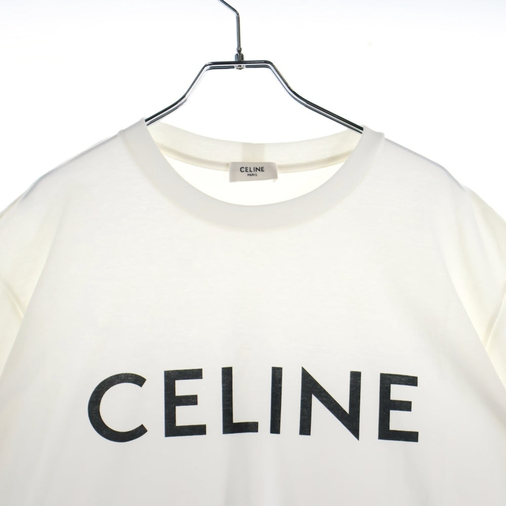CELINE セリーヌ ロゴプリント 半袖 ルーズ Tシャツ CELINE(セリーヌ) 22AW ルーズフィットロゴプリント半袖Tシャツ