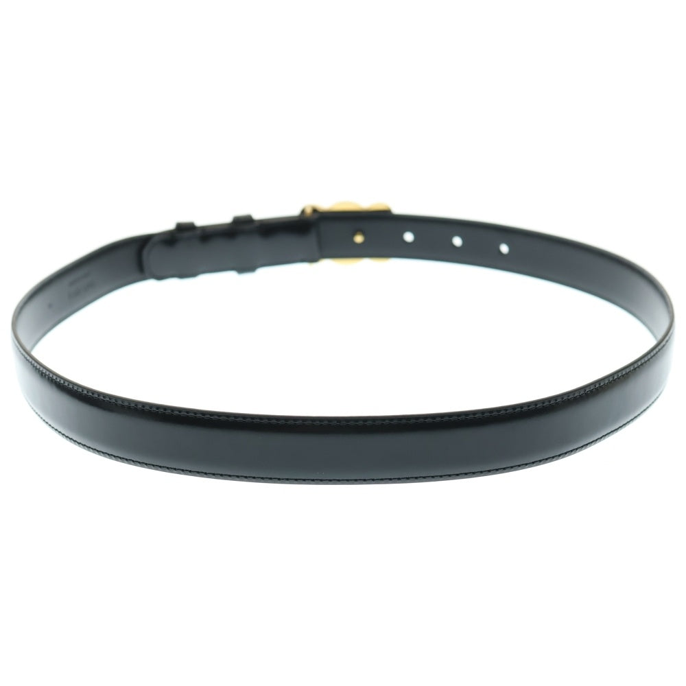 CELINE(セリーヌ) トリオンフバックル レザーベルト F-NE-1295 ブラック/ゴールド