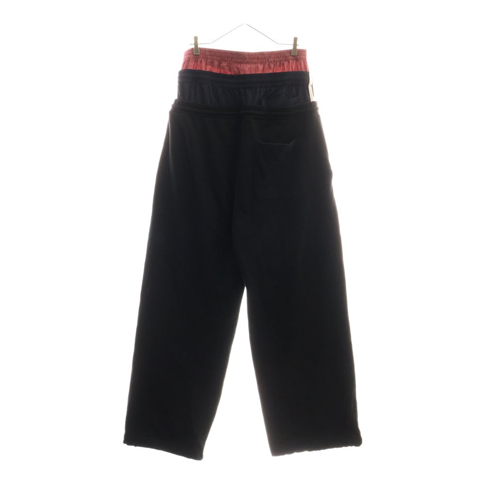 PROJECT G/R(プロジェクトジーアール) 3-layered sweat pants レイヤードスウェットパンツ ブラック