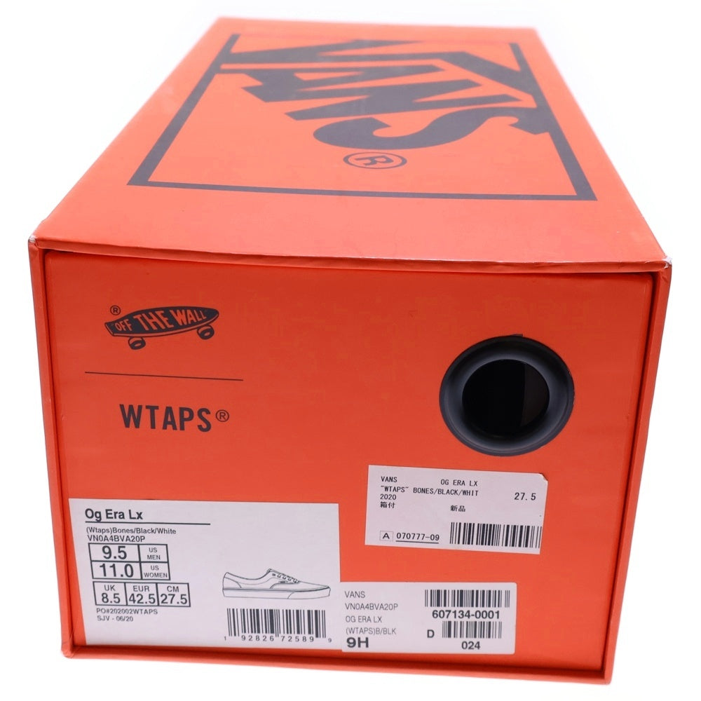 VANS(ヴァンズ) ×WTAPS Og Era LX VN0A4BVA20P ダブルタップス エラ クロスボーン ローカットスニーカー US9.5/27.5cm ブラック